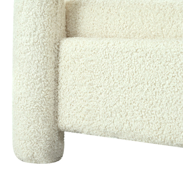 English Elm Christopher Knight Home® - 31.25" Push Back Recliner Plush Teddy Fleece Upholstered Armchair with Foam & Pocket Springs Comfort 90–120–150° Adjustments Beige N763P212864A