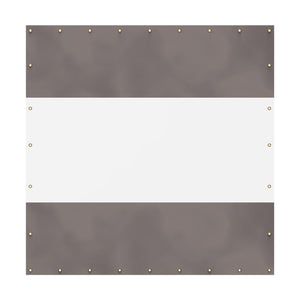 English Elm Heavy Duty Outdoor Clear Panel Curtain - 18 Oz Waterproof Pvc-Powered Privacy Screen For Patios, Gazebos, And Pergolas (10'H X 10'W, Gray) W1859P238830