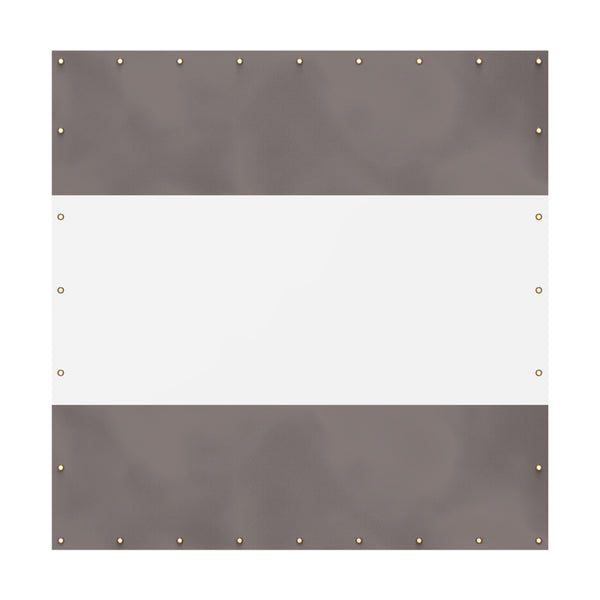 English Elm Heavy Duty Outdoor Clear Panel Curtain - 18 Oz Waterproof Pvc-Powered Privacy Screen For Patios, Gazebos, And Pergolas (10'H X 10'W, Gray) W1859P238830