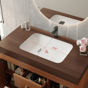 English Elm 36" Freestanding Bathroom Vanity Sintered Stone Top Ceramic Sink Stainless Steel Legs Brown,Gold,Walnut,White W3136S00075