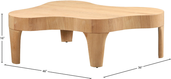 Oakley Natural Coffee Table 213Oak-C Meridian Furniture
