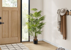 English Elm Artificial Fiddle Leaf Fig Tree 47 Inch Tall Faux Plant with Real Touch Foliage B2710P220037