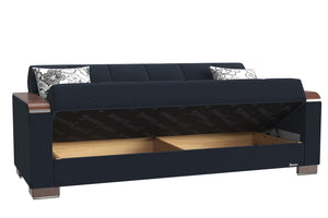 English Elm Primenest Zenaero Convertible Sofabed With Storage - Stylish Dark Blue Upholstered Design For Small Spaces B030P286538-GIGA