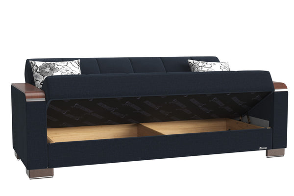 English Elm Primenest Zenaero Convertible Sofabed With Storage - Stylish Dark Blue Upholstered Design For Small Spaces B030P286538-GIGA