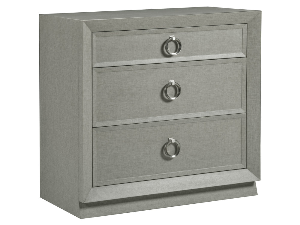Lexington Artistica Home Zeitgeist Elegant Hall Chest With Unique Linen Finish And Self-closing Drawers For Stylish Storage Antique Linen Wood 2141-973