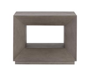 Sunpan Thales Nightstand - Modern Geometric Design in Solid Acacia Wood for Elegant Bedroom Décor Grey
