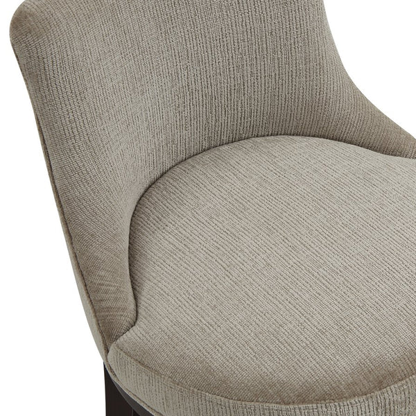 English Elm Lucia Taupe Chenille Barstool - Luxurious Comfort With Beech Wood Legs & Gold Accents For Your Space B365P398053