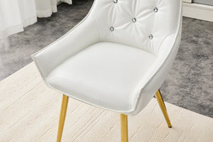 English Elm Crocodile Textured Pu Leather Accent Chair Diamond Tufted with Chrome Metal Legs W3493P456362