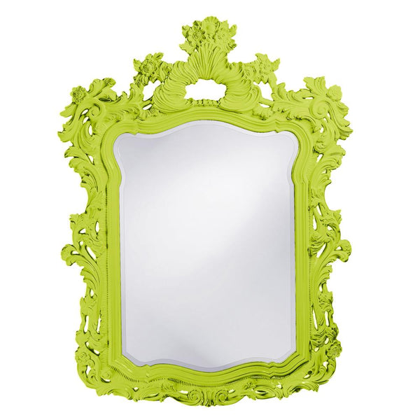 Howard Elliott Turner Mirror - Ornate Antique Frame With Beveled Glass For Stylish Home Decor & Entryway Elegance Green Polyurethane 2147mg-howard-elliott