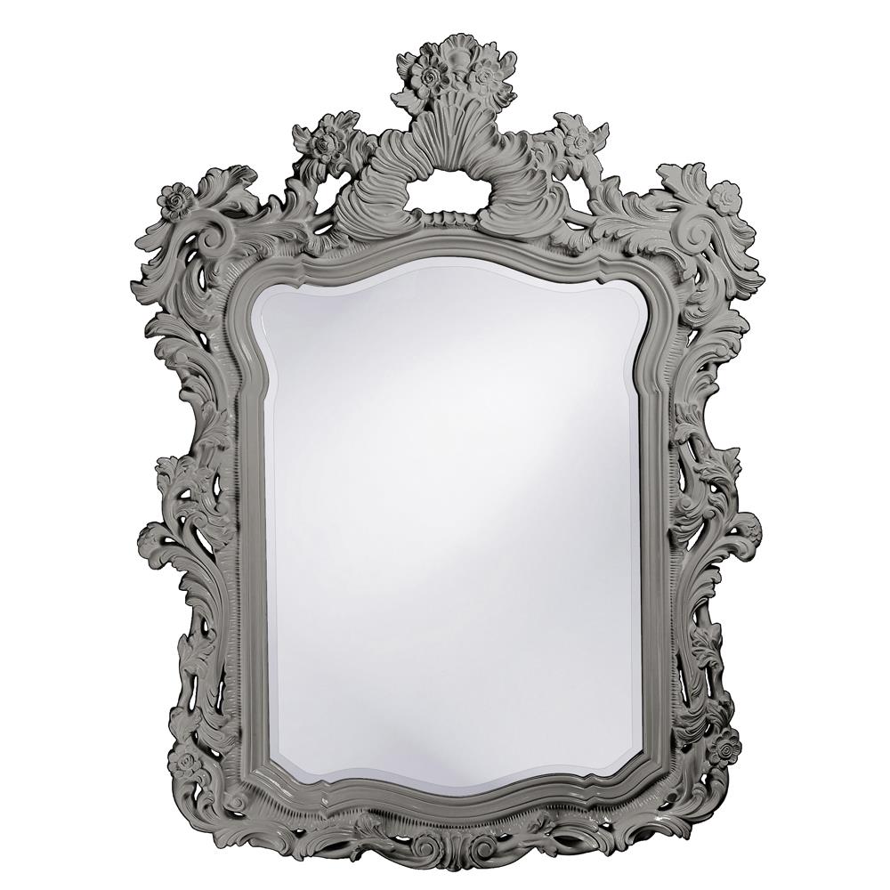 Howard Elliott Turner Mirror - Ornate Antique Frame With Beveled Glass For Stylish Home Decor & Entryway Elegance Silver Polyurethane 2147n-howard-elliott