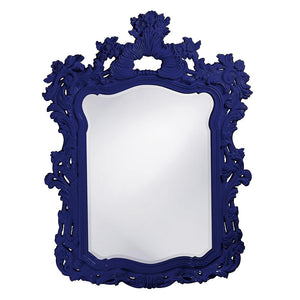 Howard Elliott Turner Mirror - Ornate Antique Frame With Beveled Glass For Stylish Home Decor & Entryway Elegance Blue Polyurethane 2147na-howard-elliott