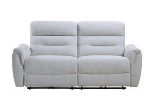 English Elm Eastre Gray Chenille Power Motion Sofa with USB & Type-C Ports, Pocket Coil Seats, Solid Wood Frame B2726P375946