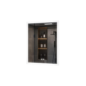 English Elm Aurorium Frameless Led Vanity Mirror with Defogger and Touch Controls for Spa Bathrooms B2731P478344