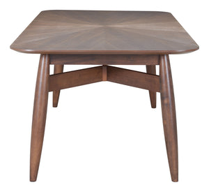 Zuo Modern Silea Rectangular Dining Table: Modern Rubberwood Design For Stylish And Functional Dining Spaces Brown Rubberwood 110506-zuo-modern