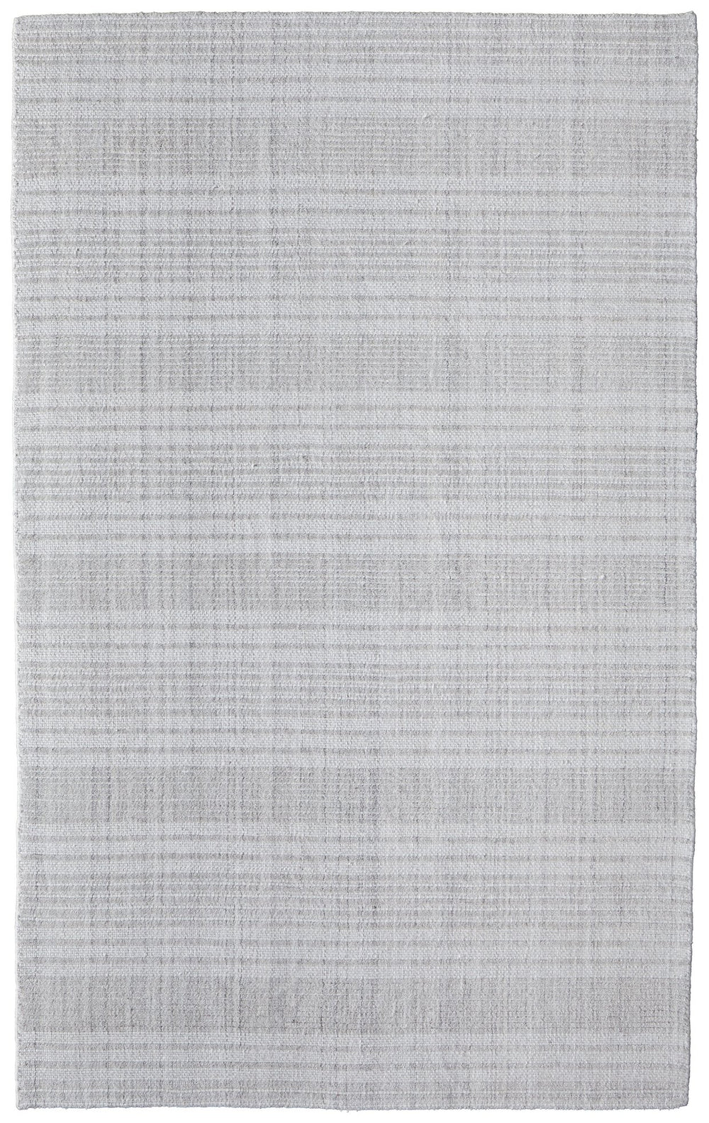 Feizy Rugs T34t8016 Highview Handwoven Polyester Rug - Modern Striped Design With Textured Depth For Stylish Spaces Gray,Ivory Polyester T34t8016ivy000c50