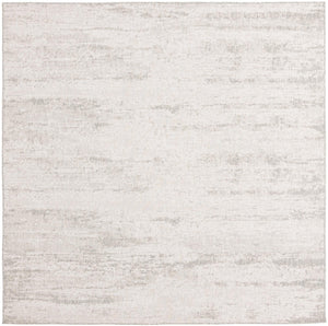 Unique Loom Outdoor Modern Cartago Machine Made Abstract Rug Gray, Ivory 10' 0" x 10' 0"