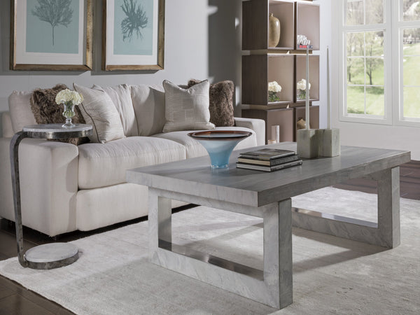 Lexington Artistica Home Otto Round Spot Table - Unique Hand-shaped Iron Pedestal With Gray Scagliola Stone Top For Your Home Natural Iron Wood 2159-955