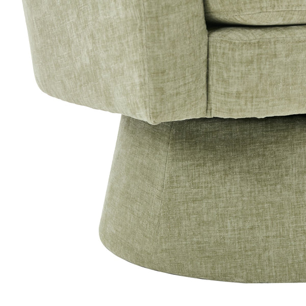 English Elm Christopher Knight Home® - Contemporary Boucle 360° Swivel Barrel Chair with 330lb Capacity, Plush Textured Accent Seat for Living Room Green N765P292093N