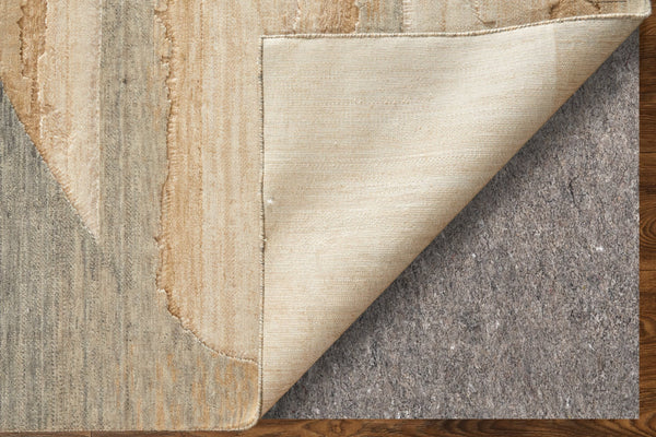 Feizy Rugs Jaxson Contemporary Wool & Nylon Rug With Hand-carved Details For A Luxurious And Artistic Touch Tan,Brown,Gray Wool,Nylon Jxn39pxfgrymltf00