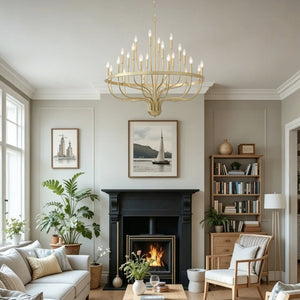 English Elm 39.3 Inch Wood Wagon Wheel Chandelier with Seeded Glass Shades 20-light Farmhouse W5008P464949