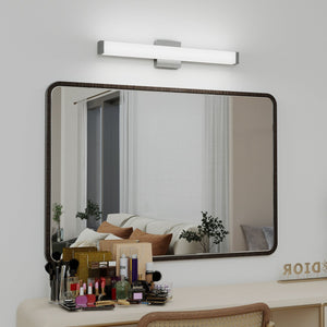English Elm Bathroom Vanity Light Bar - Modern Brushed Nickel Led Fixture, 25" 14W 6000K Cool White Illumination W2312P374953