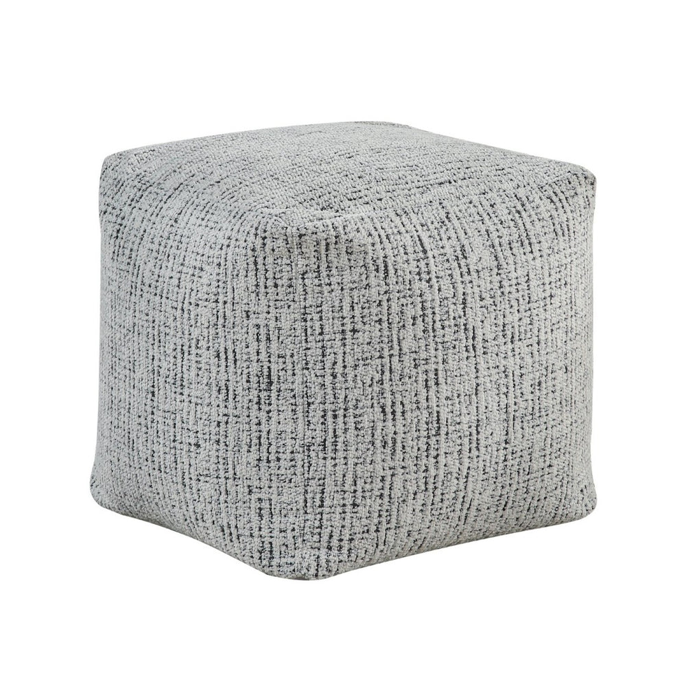 English Elm Square Pouf Chenille Fabric Ottoman - Versatile Footstool & Low Table With Non-Slip Base, Cozy Accent B011P251649-GIGA