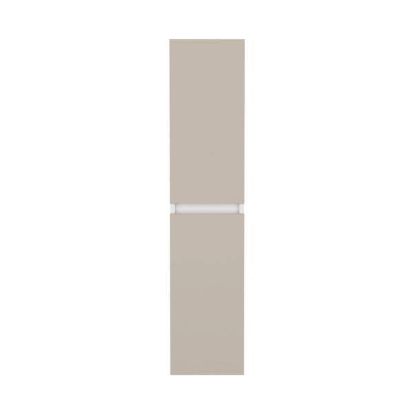 English Elm High 43" Two-Door Wall Cabinet with Interior Shelf — Tall Vertical White Storage, Wall-Mounted, Durable Design B200P368115