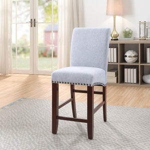 OSP Home Furnishings 24" Parsons Barstool Smoke
