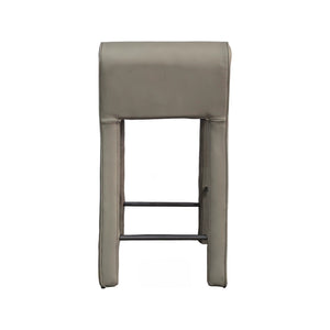 Olivia + Quinn Hudson Leather Counter Chair - Luxurious Top Grain Design For Modern Elegance And Durability Apollo Mineral Leather,Foam,Wood 2168_Apo9303