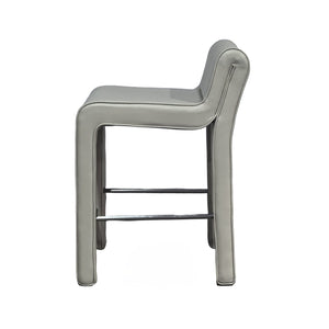 Olivia + Quinn Hudson Leather Counter Chair - Luxurious Top Grain Design For Modern Elegance And Durability Jannsen Ice Leather,Foam,Wood 2168_Jns0501