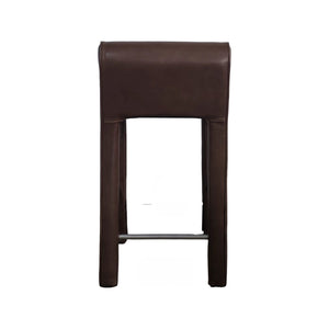 Olivia + Quinn Hudson Leather Counter Chair - Luxurious Top Grain Design For Modern Elegance And Durability Pippa Latte Leather,Foam,Wood 2168_Cnk1802