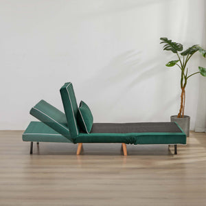 English Elm Canon Versatile Green Velvet Modular Sofa Bed Set – Space-Saving, Quick-Convert, Stylish Comfort! W3391S00002