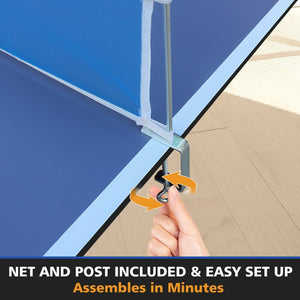 English Elm 6*3ft Foldable Mdf Ping Pong Conversion Top for Indoor Game Room Practice Blue W1408P318967