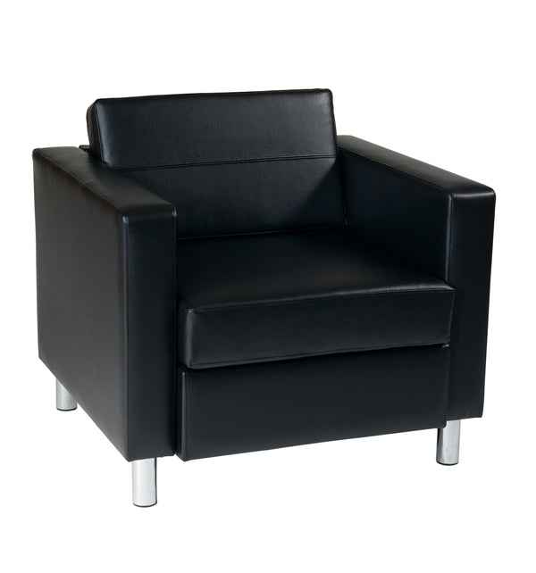 OSP Home Furnishings Pacific Armchair Black