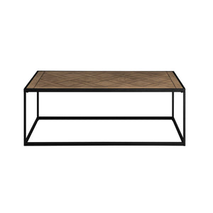 English Elm Walker Edison - Contemporary Decorative Parquet-Top Rectangle Coffee Table – Parquet Veneer