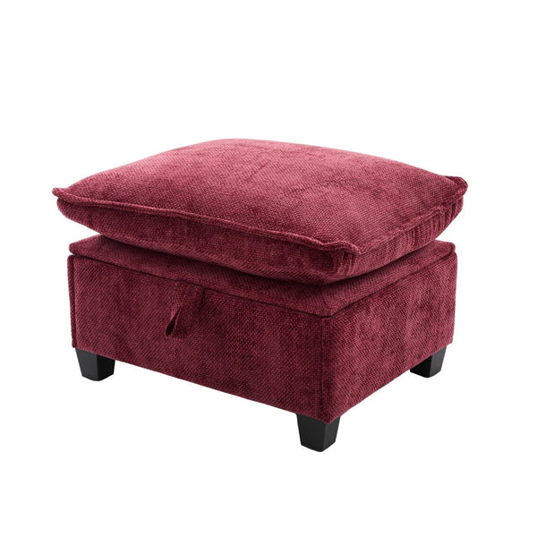 English Elm United We Win 106" U-Shape Sectional Sofa - Comfy Chenille Couch With Usb Ports, Storage Ottoman & Pillows W1568S00235-GIGA