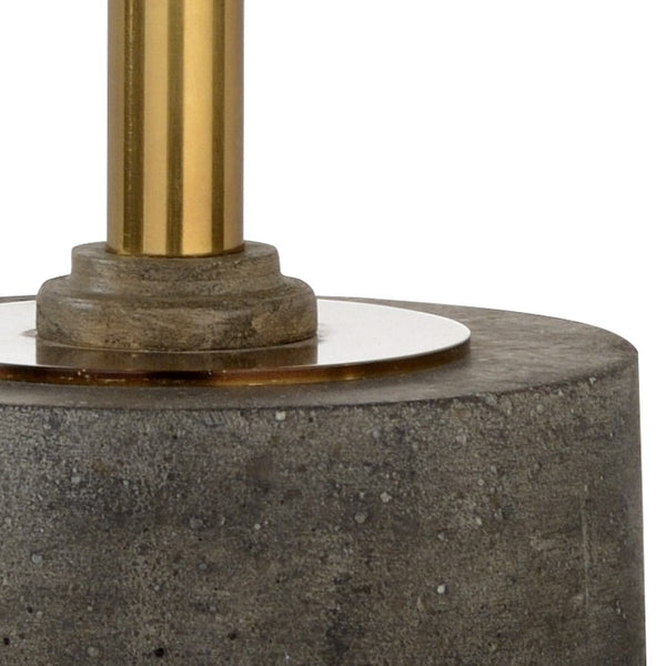 Wildwood Currituck Driftwood Table Lamp With Concrete Base And Antique Brass Accents For Coastal Farmhouse Style 21745