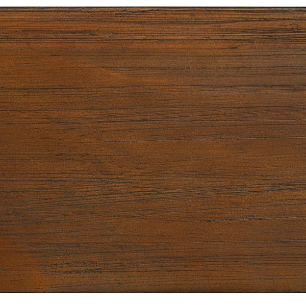 English Elm King Acacia Wood Platform Bed Curved Upholstered Headboard Scandinavian Bedroom N758K518081N