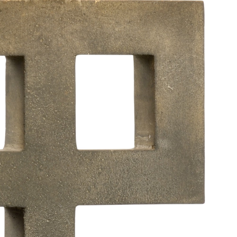 Wildwood Ross Concrete Table Lamp With Antique Brass Mounting — Industrial Minimalist Accent For Bedside Desks 21758