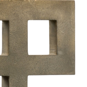 Wildwood Ross Concrete Table Lamp With Antique Brass Mounting — Industrial Minimalist Accent For Bedside Desks 21758