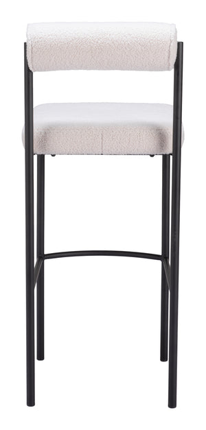 Livorno Barstool - Set of 2 Ivory 109812 Zuo Modern