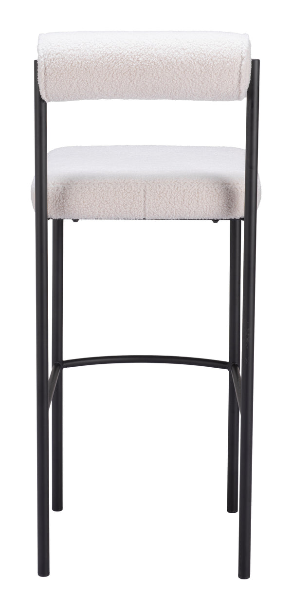 Livorno Barstool - Set of 2 Ivory 109812 Zuo Modern