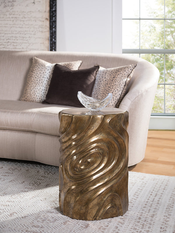 Lexington Artistica Home Catalan Oval Drum Table - Whimsical Bronze-clad Sculpture For Unique Home Decor & Signature Designs Bronze Wood 2180-950