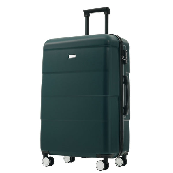 English Elm Hardshell 3 Piece Luggage Set Abs Spinner Suitcase with Tsa Lock Telescoping Handle Dark Green N732P308497M