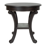 OSP Home Furnishings Vermont Accent Table Antique Black