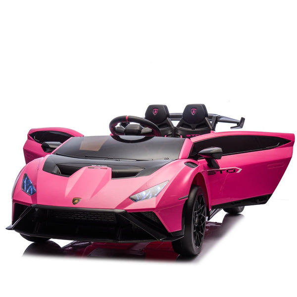 English Elm Lamborghini Huracan Sto 24v Kids Ride on Drift Car with Led Lights and Remote W1578P210770