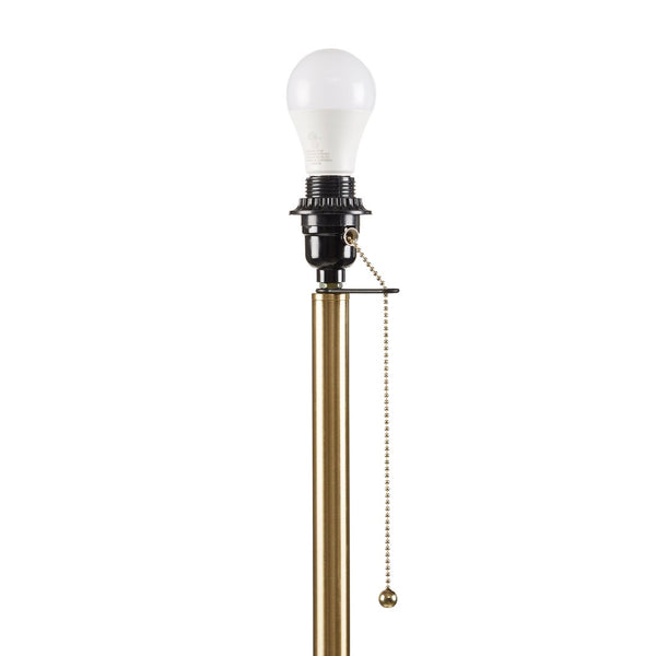 English Elm Textured Ribbed Ceramic Floor Lamp Fluted Fabric Dome Shade Warm Ambient Living Room B035P496602