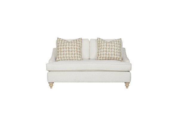 English Elm Sofa Beige Upholstered Loveseat Set with One-Piece Cushions, High-Density Foam, Reversible Comfort B2699S00071