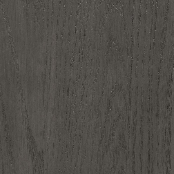 English Elm Oval 60-inch Extension Leaf Dining Table with Medium Grey Finish, Storage Base & Open Shelf B016P369261