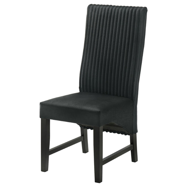 English Elm Dempsey Corduroy and Velvet Upholstered Dining Chairs with Tall Back Set of 2 B062P440298